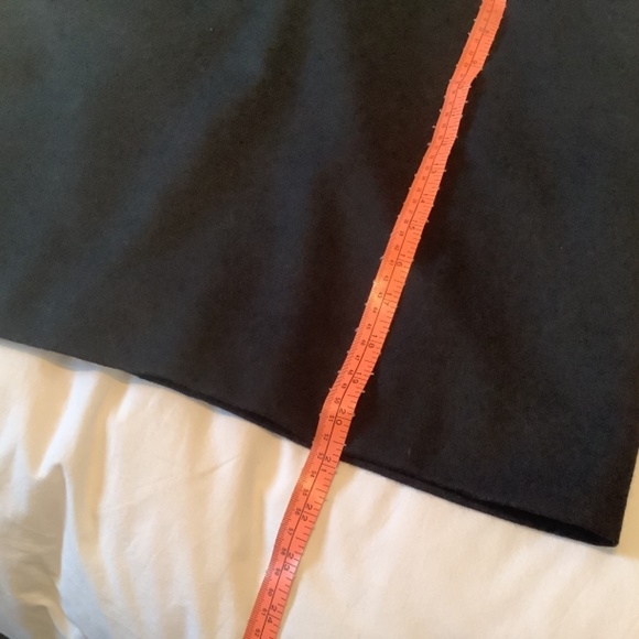 Vintage wool skirt with faux leather trim - Picture 5 of 9